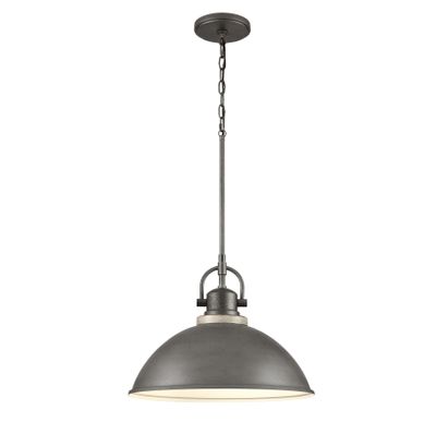 North Shore 18″ Wide 1-Light Outdoor Pendant - Iron