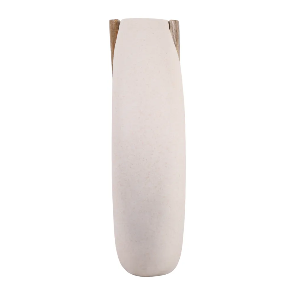 FINTONSIDE WHITE VASE 18 (IN)