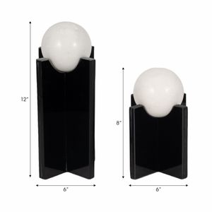 RYELAKE SET OF 2 BLACK DECOR 13 (IN) 8
