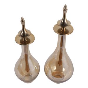 RUBYLAND SET OF 2 GOLD JARS 18 (IN) 7