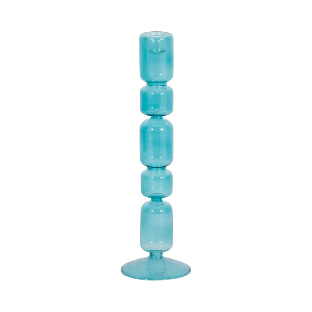 ISLE BLUE CANDLE HOLDER 12 (IN)