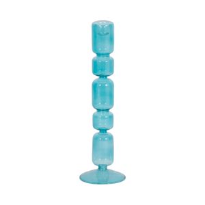 ISLE BLUE CANDLE HOLDER 12 (IN) 4