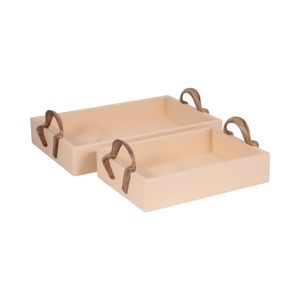 ELDERLEY SET OF 2 BRONZE TRAY 6 (IN) 1