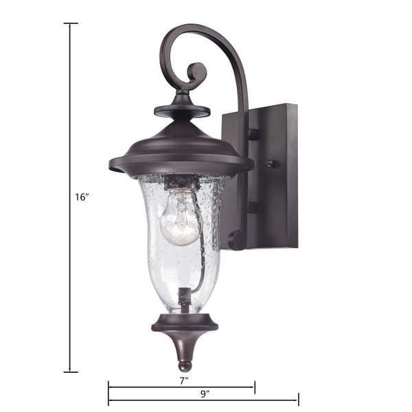 Trinity 16'' High 1-Light Outdoor Sconce - Oil Rubbed Bronze
