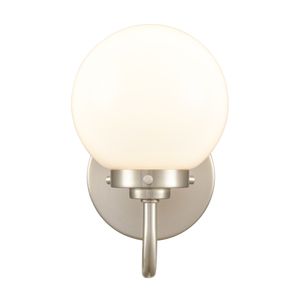 Fairbanks 8.5'' High 1-Light Sconce - Brushed Nickel and Opal 1
