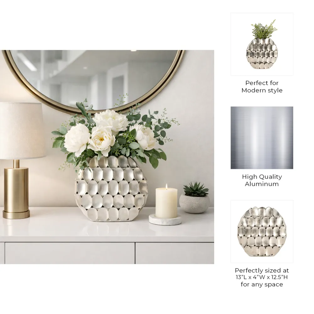 EDWINCREST SILVER VASE 13 (IN)