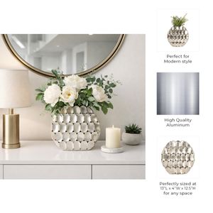 EDWINCREST SILVER VASE 13 (IN) 11