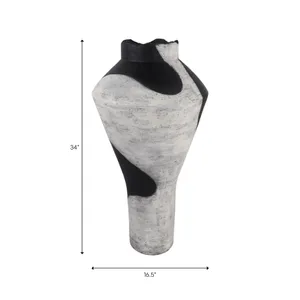 GRIFFINWELL WHITE VASE 34 (IN) 10