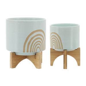 RUTHCLIFF SET OF 2 GREEN PLANTER 11 (IN) 3