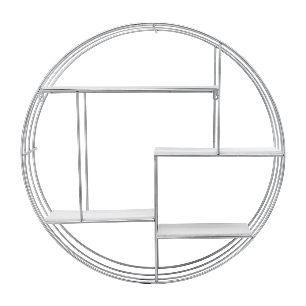 FINCHWAY SILVER WALL SHELF 32 (IN)