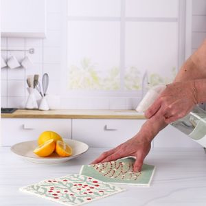 Fir Tree blu Eco Sponge Cloths (Set of 2) 3