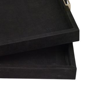 EASTONCREST SET OF 2 BLACK TRAY 3 (IN) 8