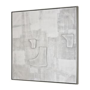 Whiten I Abstract Framed Wall Art 2