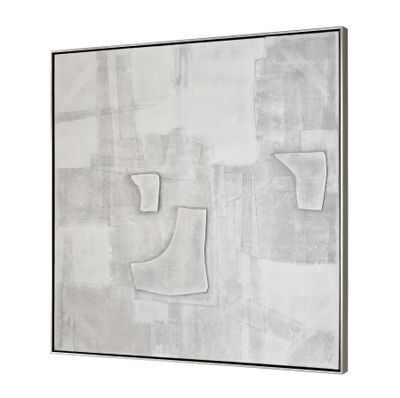 Whiten I Abstract Framed Wall Art