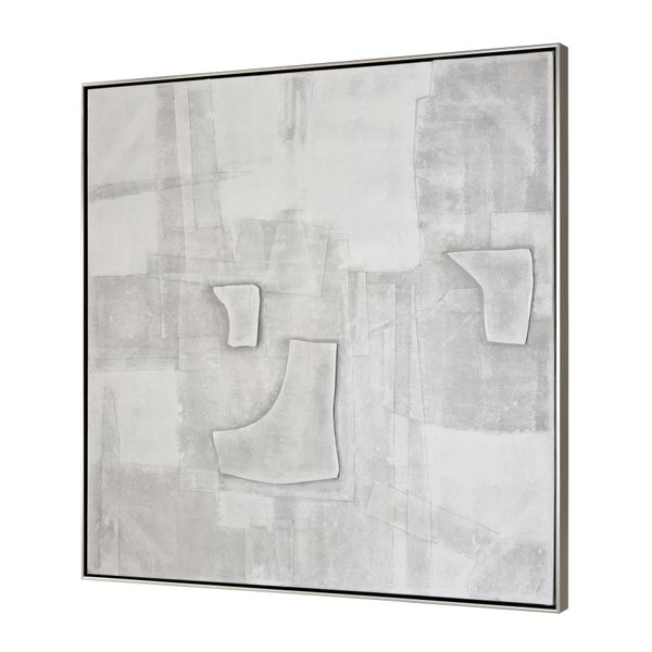 Whiten I Abstract Framed Wall Art