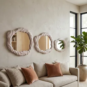 ELLERYRIDGE SET OF 3 BROWN MIRRORS 24 (IN) 10
