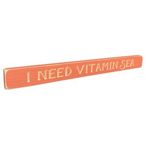 18" USA I NEED VITAMIN SEA BARNWOOD SIGN 1