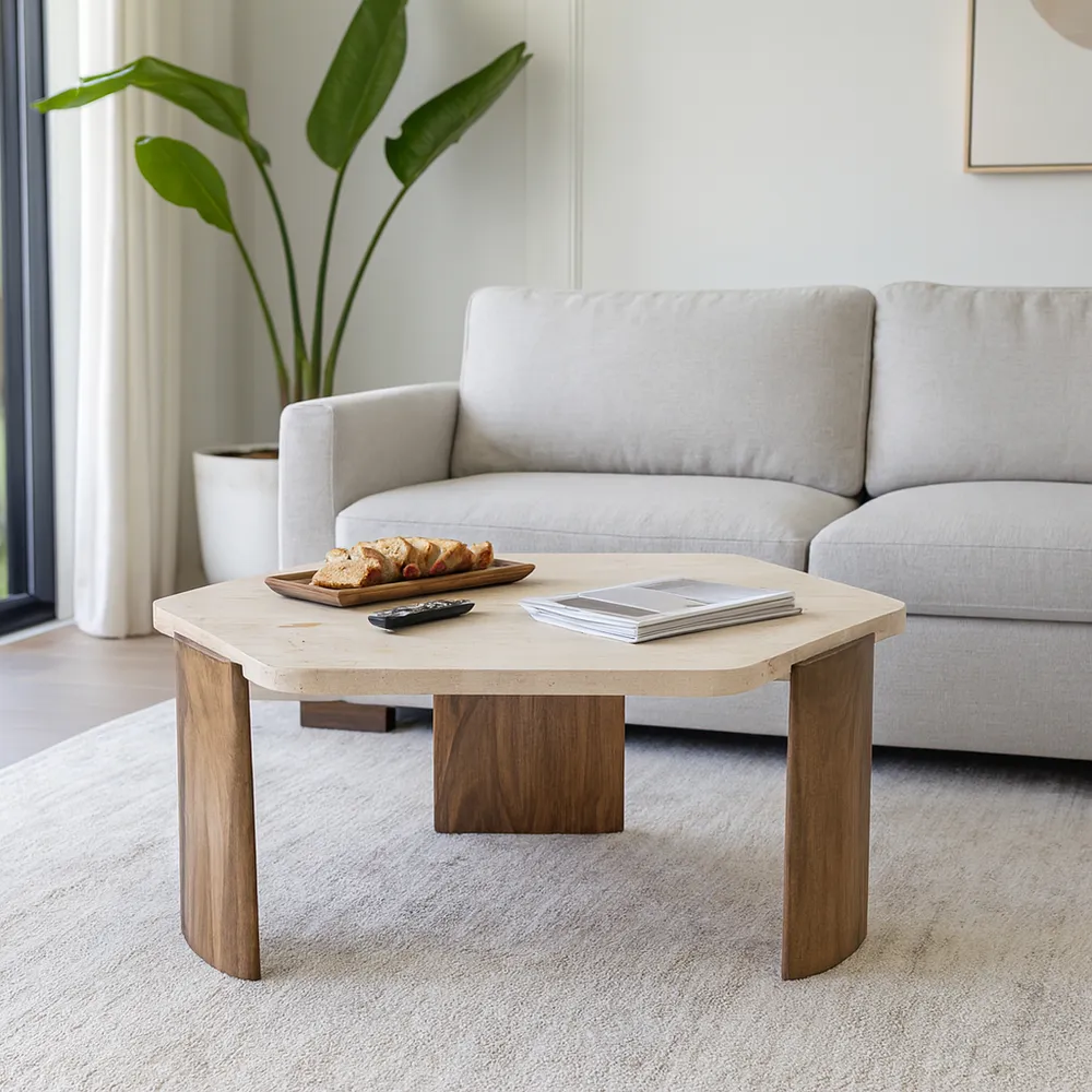 BLAKEMILL BROWN COFFEE TABLE 17 (IN)