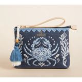 REPEAT CRAB CANVAS WRISTLET - NAVY 1