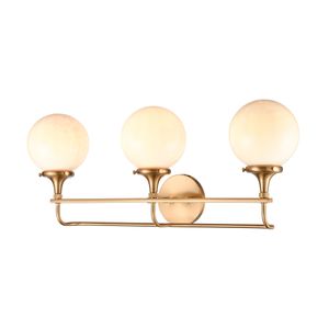 Beverly Hills 28'' Wide 3-Light Vanity Light - Satin Brass 3