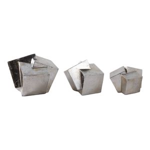 HUTTONWAY SET OF 3 SILVER ORBS 7 (IN) 3