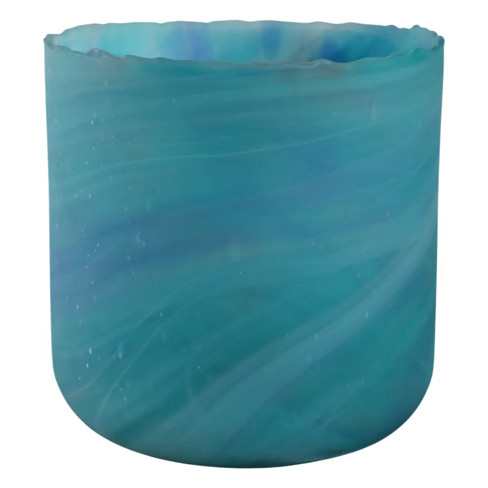 PARKERGROVE TURQUOISE GLASS VASE 11 (IN)
