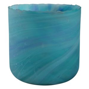 PARKERGROVE TURQUOISE GLASS VASE 11 (IN) 5