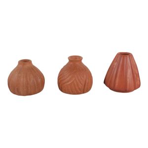 AVASHAW SET OF 3 RED VASES 5 (IN) 5