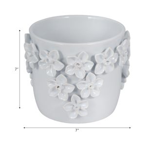 ELWINCROSS WHITE PLANTER 7 (IN) 7