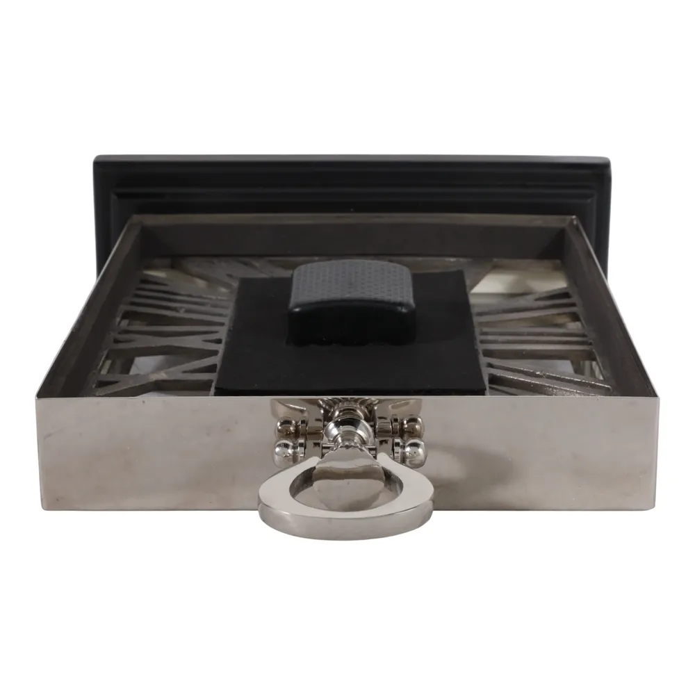 LARKHAVEN SILVER CLOCK 17 (IN)