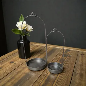 Simple Dome Lanterns Set of 2 L - 6x6x14in S - 4x4x10in 2