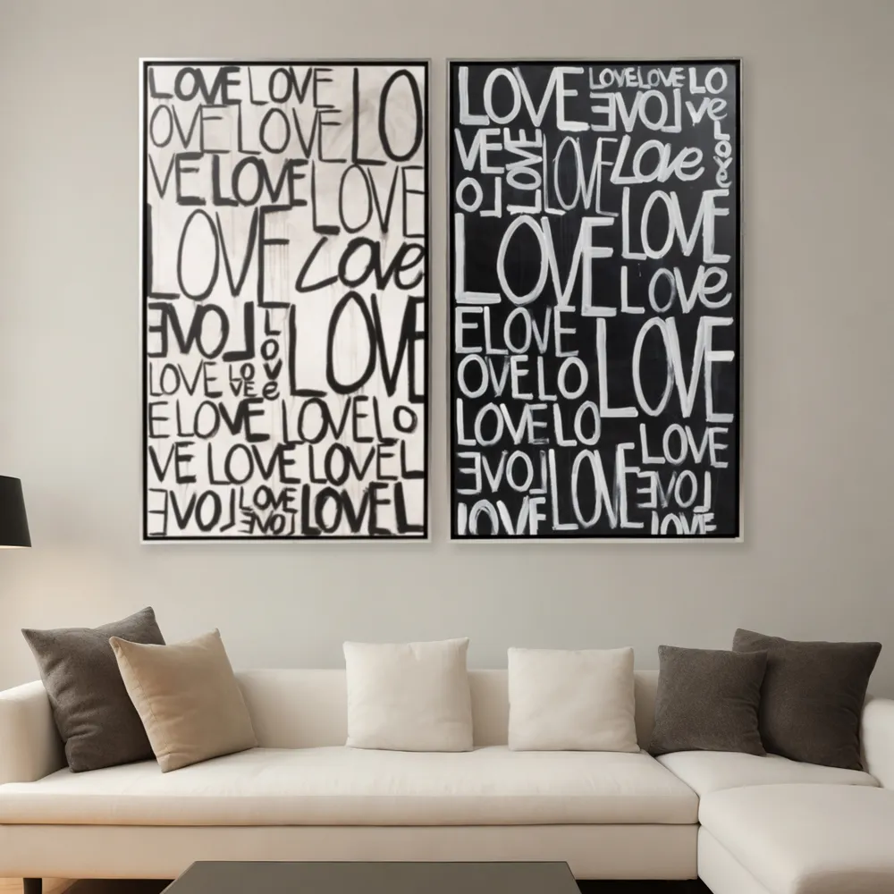 KNOXRIDGE SET OF 2 BLACK ART 59 (IN)