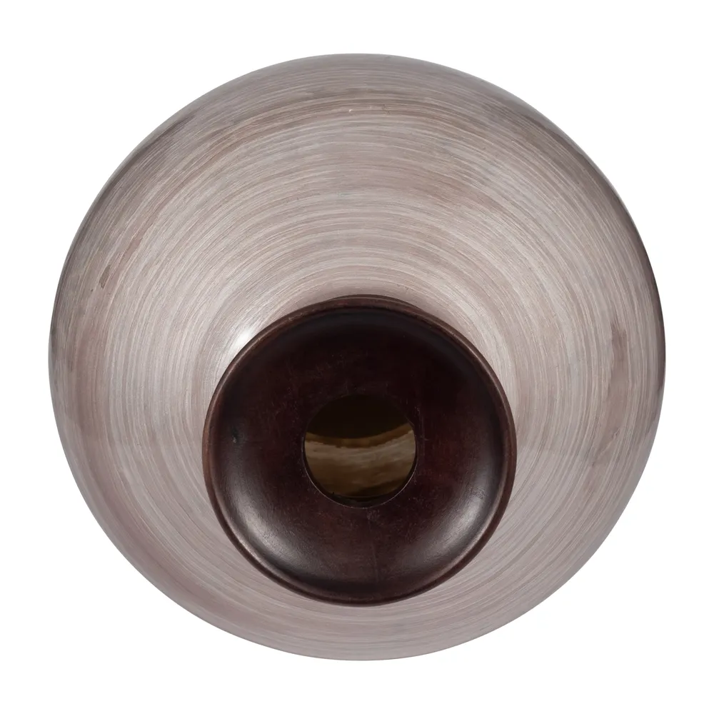 IRVINGLAND BROWN GLASS VASE 22 (IN)