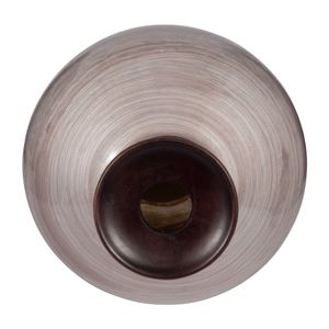 IRVINGLAND BROWN GLASS VASE 22 (IN) 6