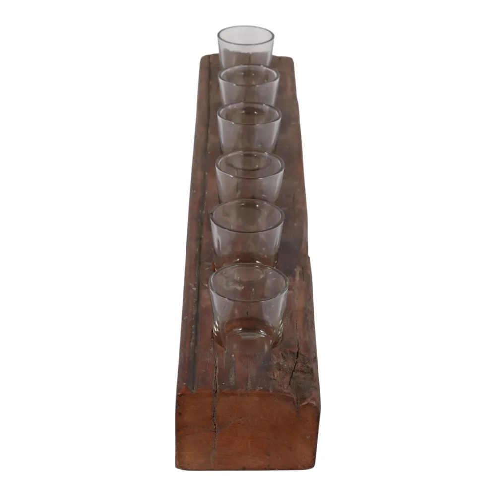 BERGENBURN BROWN CANDLE HOLDER 5 (IN)