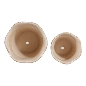 REEDHOLM SET OF 2 RED PLANTER 8 (IN) 8