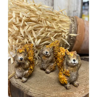 Squirell Baby 2x2.75in Set of 3
