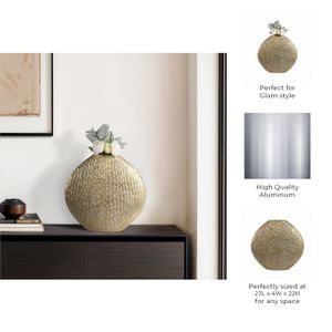 DUNBARFIELD GOLD VASE 22 (IN) 11