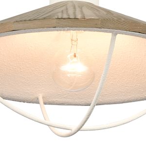 Cape May 14'' Wide 1-Light Semi Flush Mount - White Coral 6