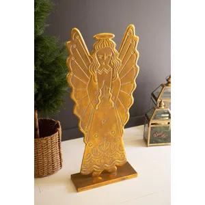 Antique Gold Metal Angel 3