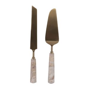 ALDEROAK SET OF 2 TAN SERVEWARE 1 (IN) 5