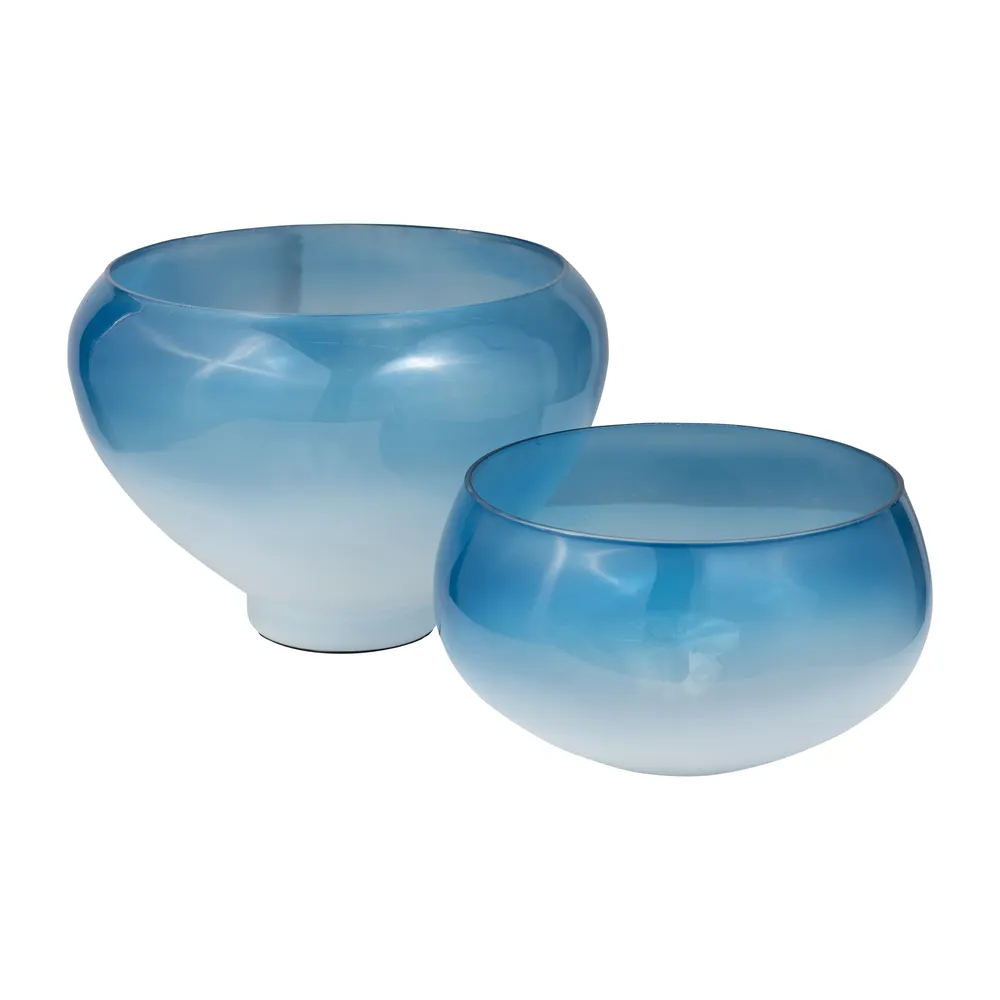 LOCHWOOD SET OF 2 BLUE BOWLS 9 (IN)