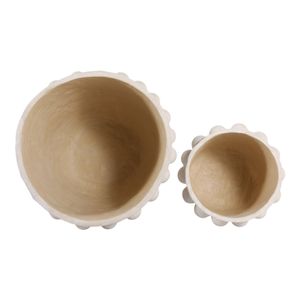 CASTONBURN SET OF 2 WHITE PLANTER 16 (IN) 9