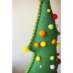Large Felt Christmas Tree on Wood Base 3