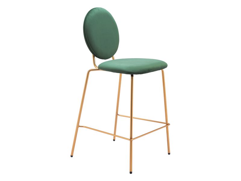 Odessa Counter Stool Green & Gold 7
