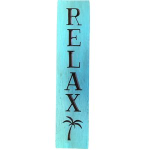 24" USA VERTICAL RELAX BARNWOOD SIGN 1
