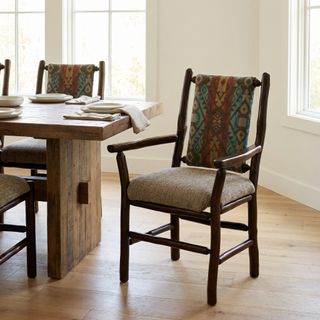 Hickory Upholstered Back Arm Chair - Upgrade Fabric