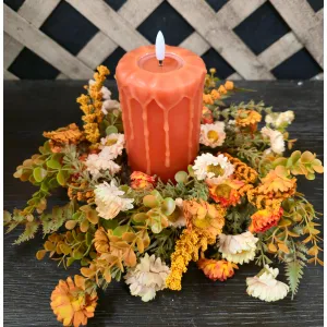 Marigold Meadow 4.5in Candle Ring 1