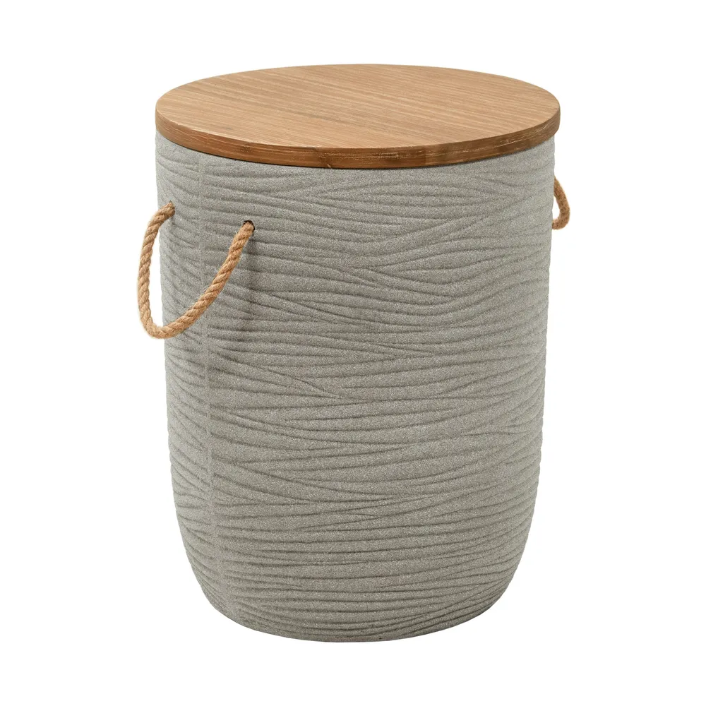 Biban Side Table Natural & Gray