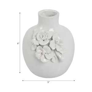 RYLANBEACH WHITE VASE 7 (IN) 9